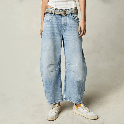 Women’s High Waist Wide Leg Denim Jeans
