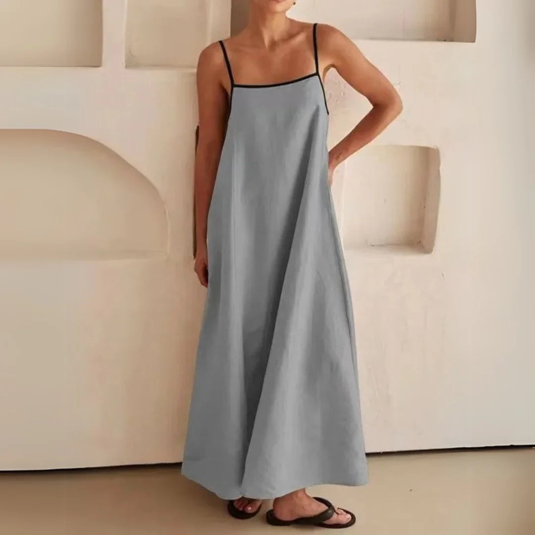 Women’s Spaghetti Strap Dress with Maxi Length