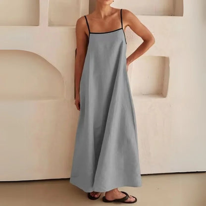 Women’s Spaghetti Strap Dress with Maxi Length